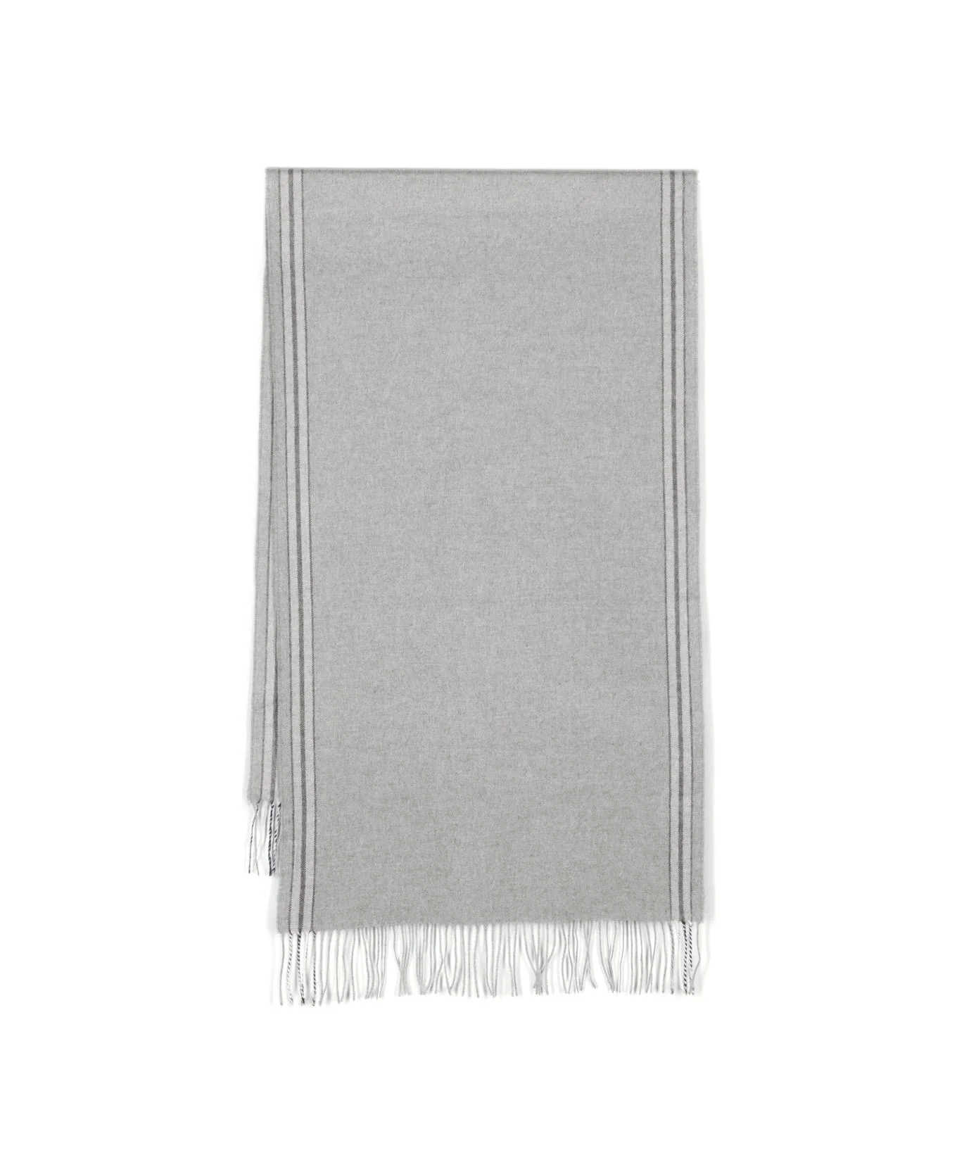 Brunello Cucinelli Scarf With Striped Detail - 1