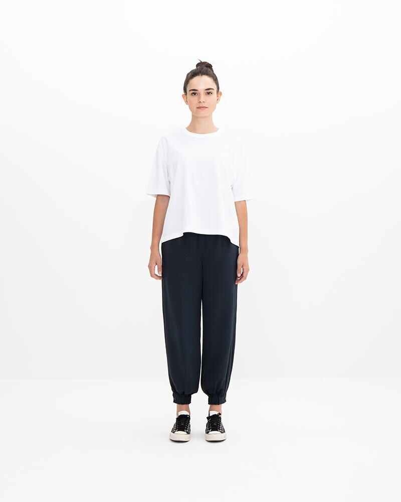 BUBBLE PANTS (CHIRIMEN) NAVY - 3