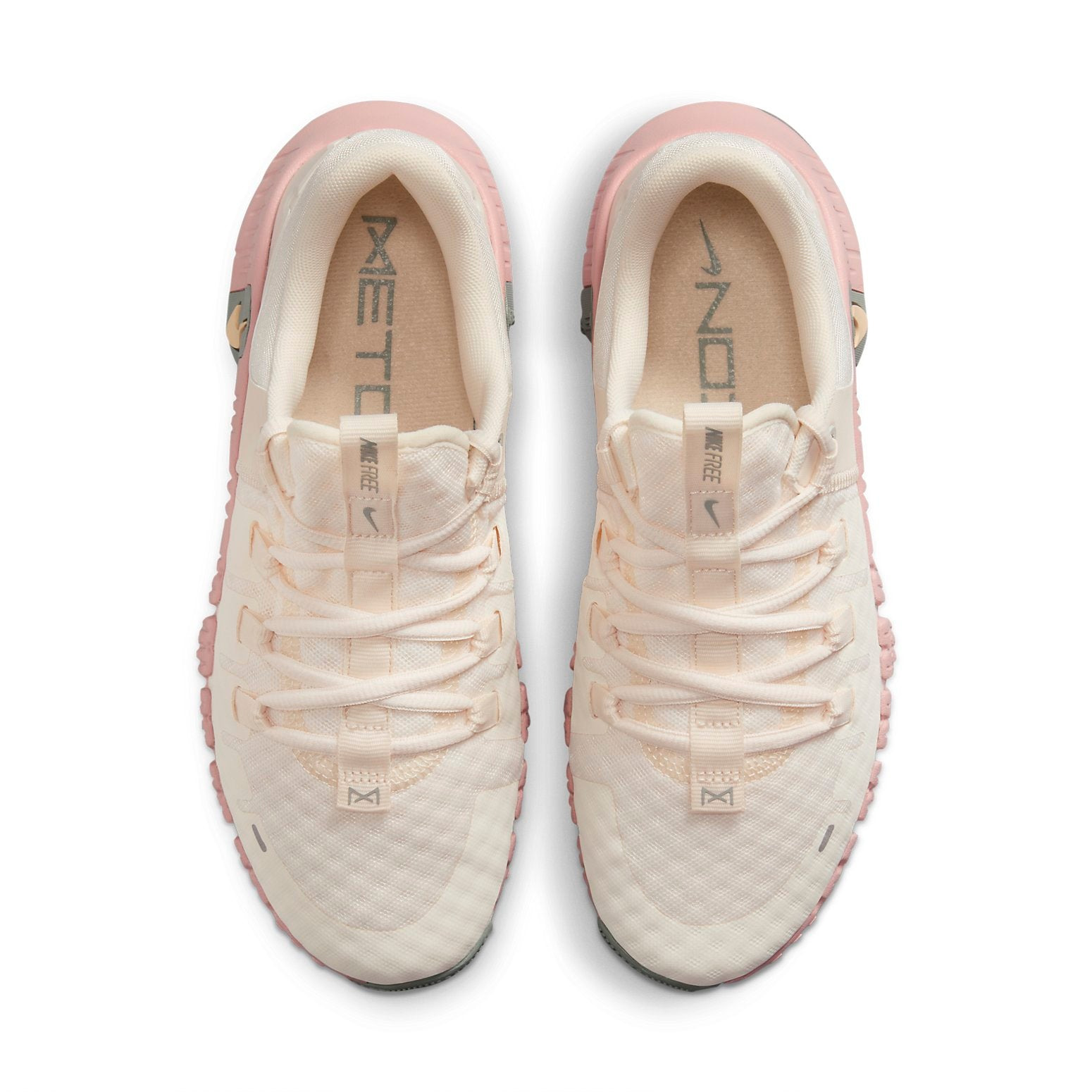 (WMNS) Nike Free Metcon 5 Workout Shoes 'Pale Ivory Ice Peach' DV3950-102 - 4