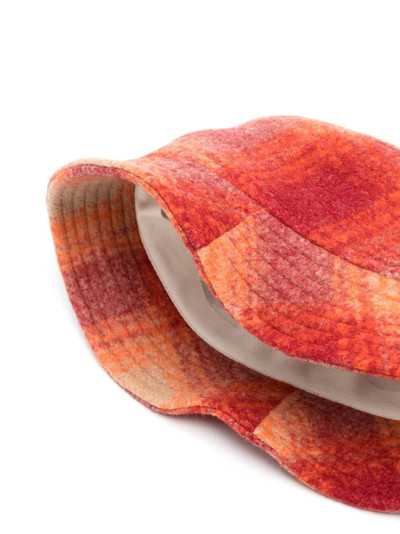 Isabel Marant Haley checked bucked hat outlook