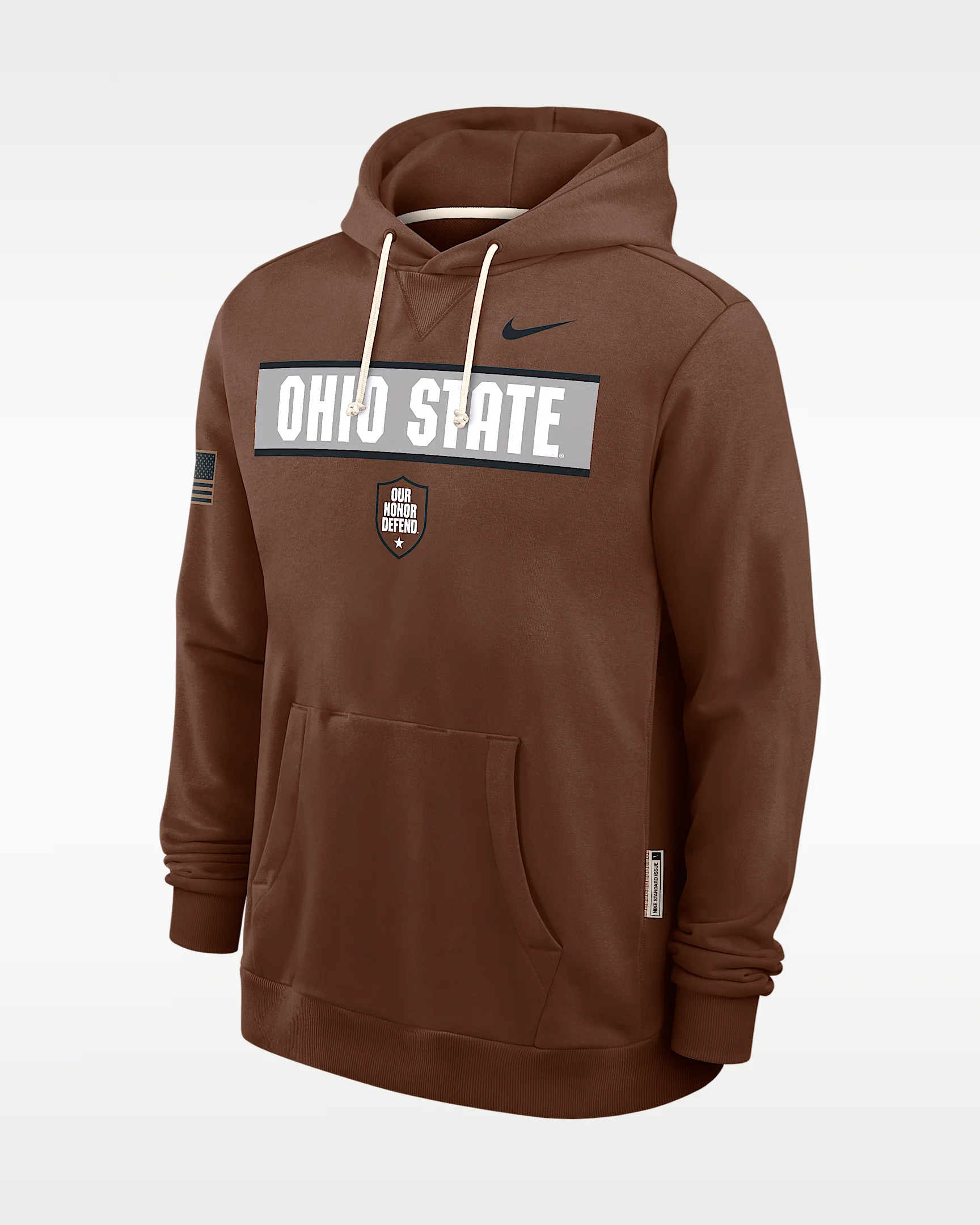 Ohio State 2026 Military Appreciation Standard Issue Men's Nike Dri-FIT College Pullover Hoodie - 1