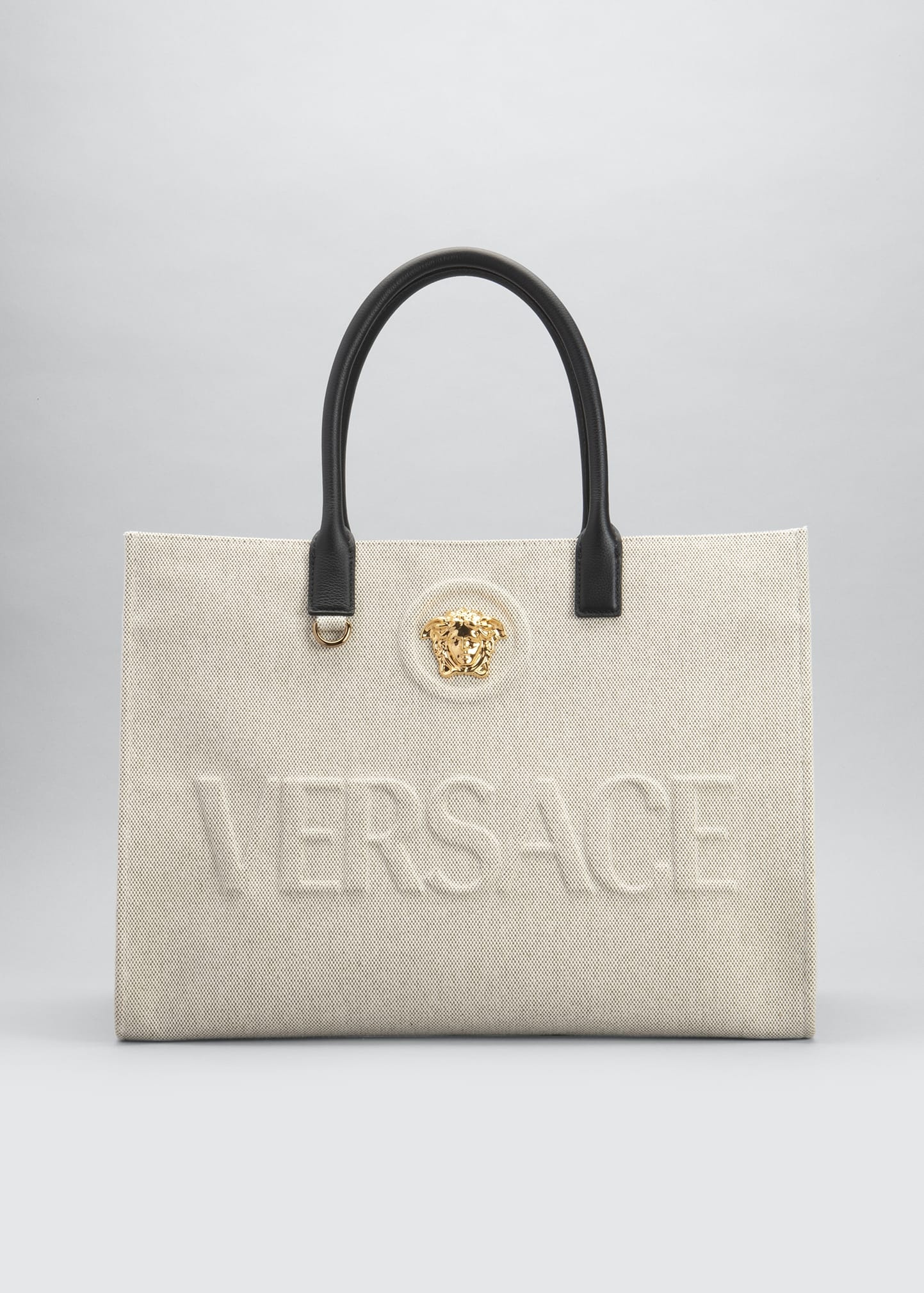 La Medusa Logo Canvas Tote Bag - 1