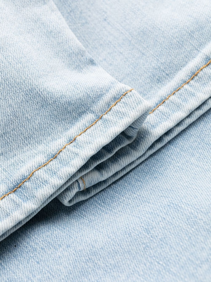 light-wash slim-cut jeans 7