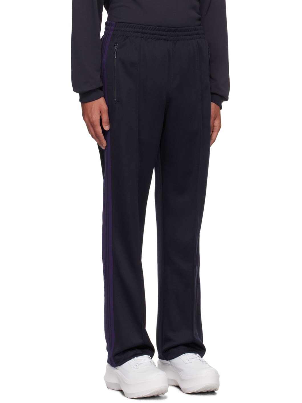 Navy Drawstring Track Pants - 2