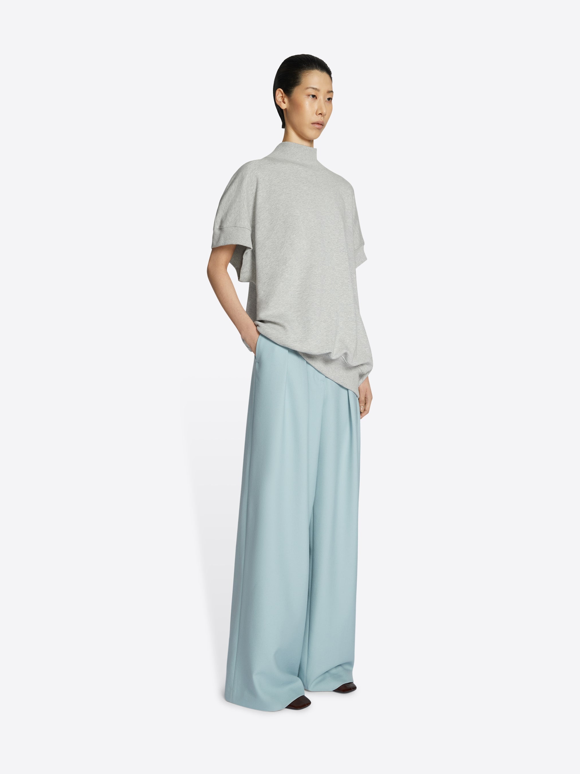 WIDE PLEATED PANTS - 3