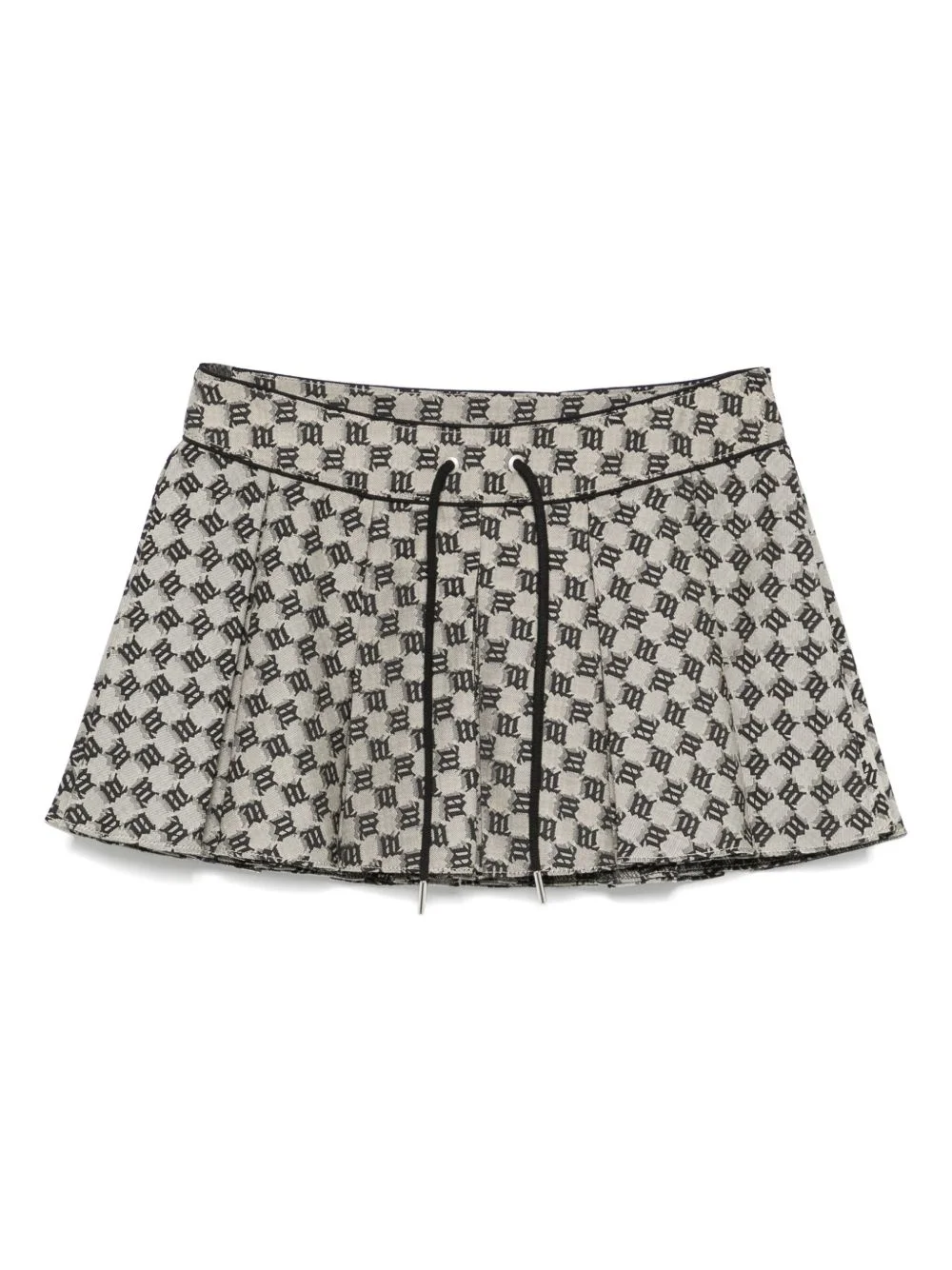 monogram-jacquard mini skirt - 1