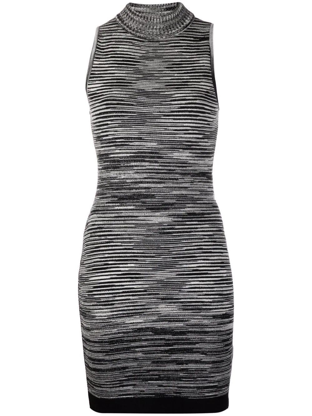 sleeveless knitted dress - 1