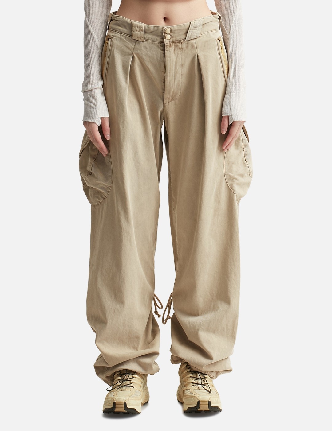 WASHED CARGO PANTS - 1