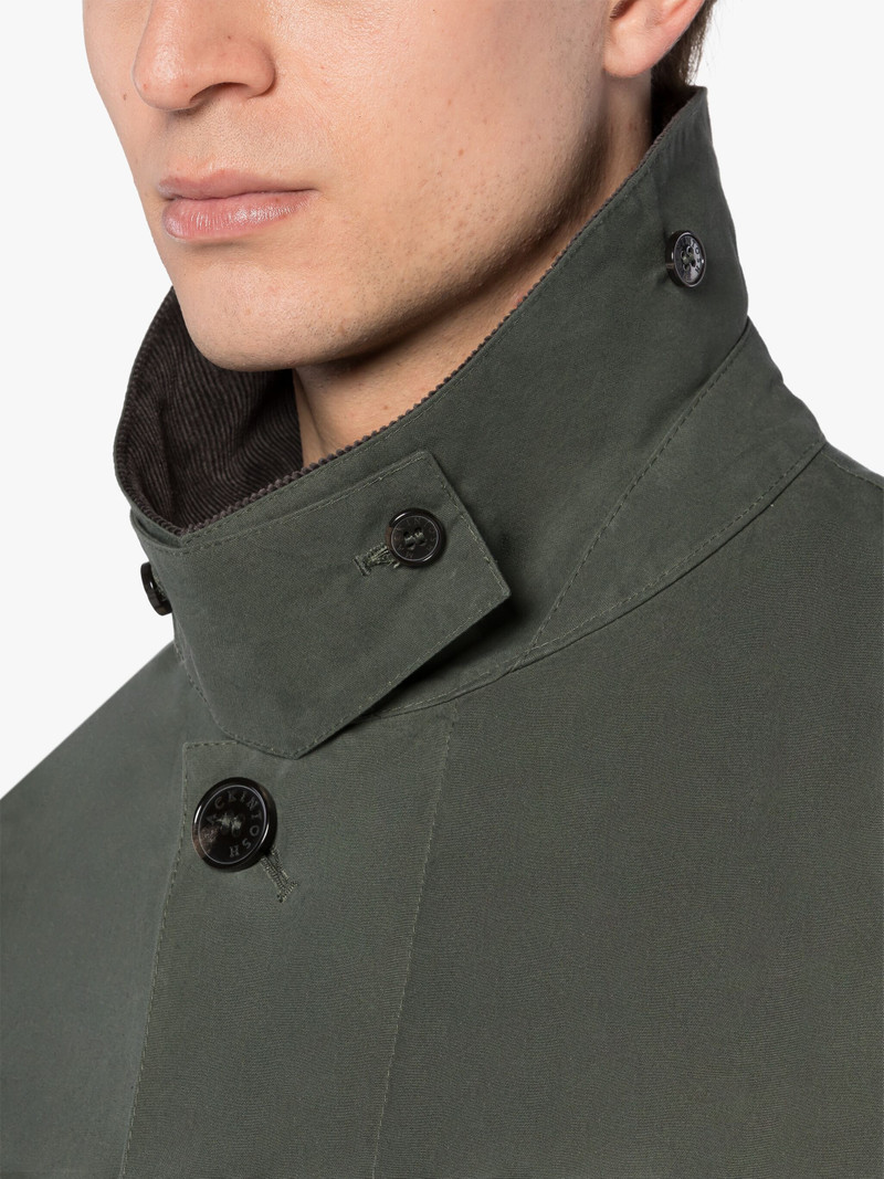 NORFOLK GREEN WAXED COTTON COAT 5