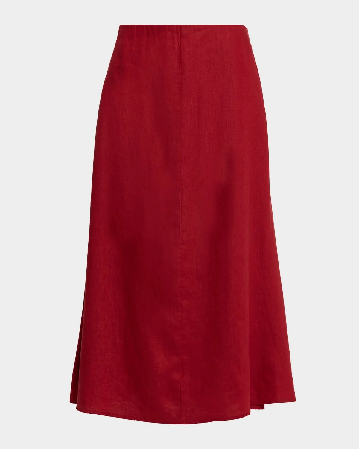 A-Line Organic Linen Midi Skirt - 1