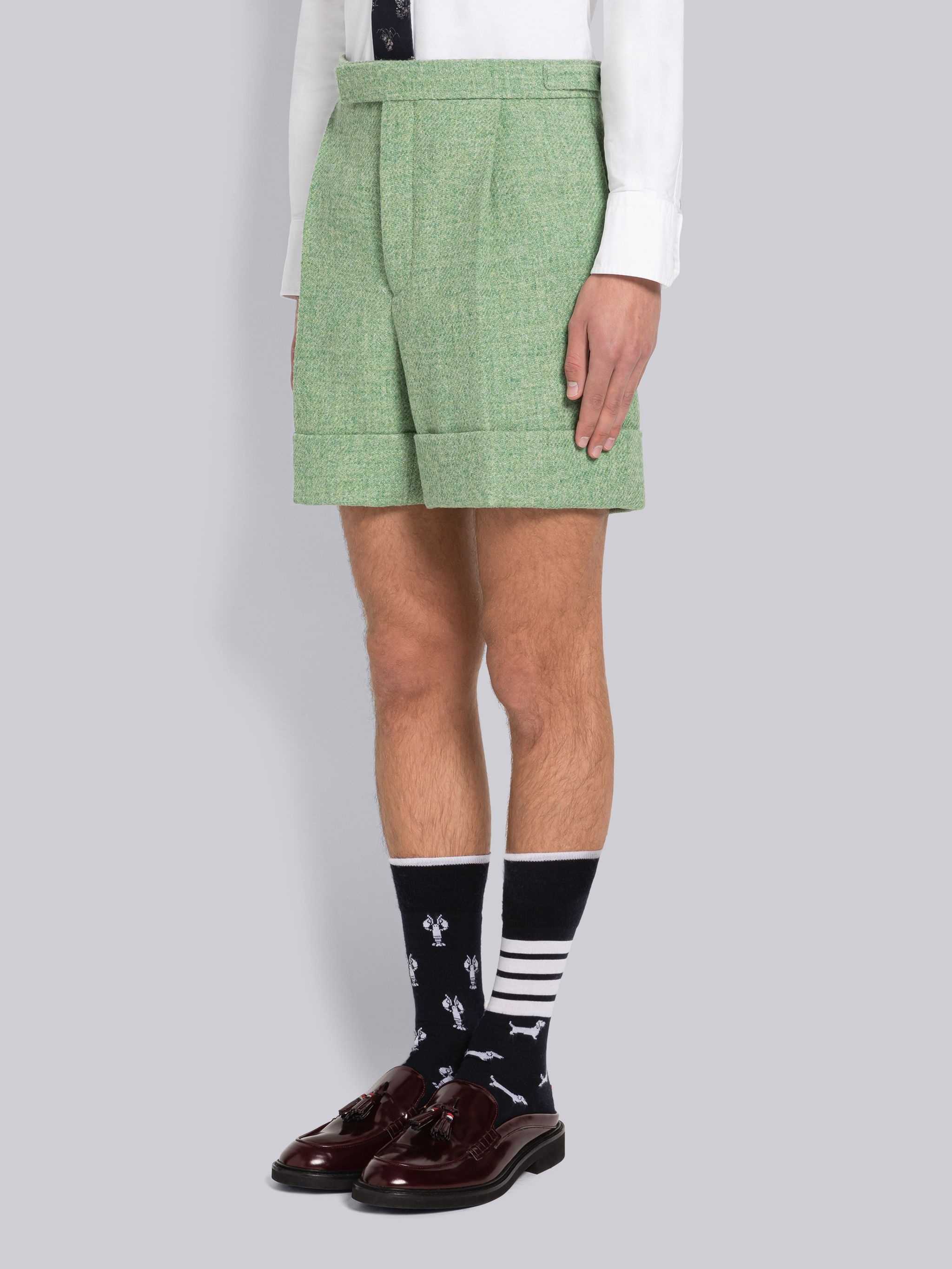 Harris Tweed Single Pleat Short - 2