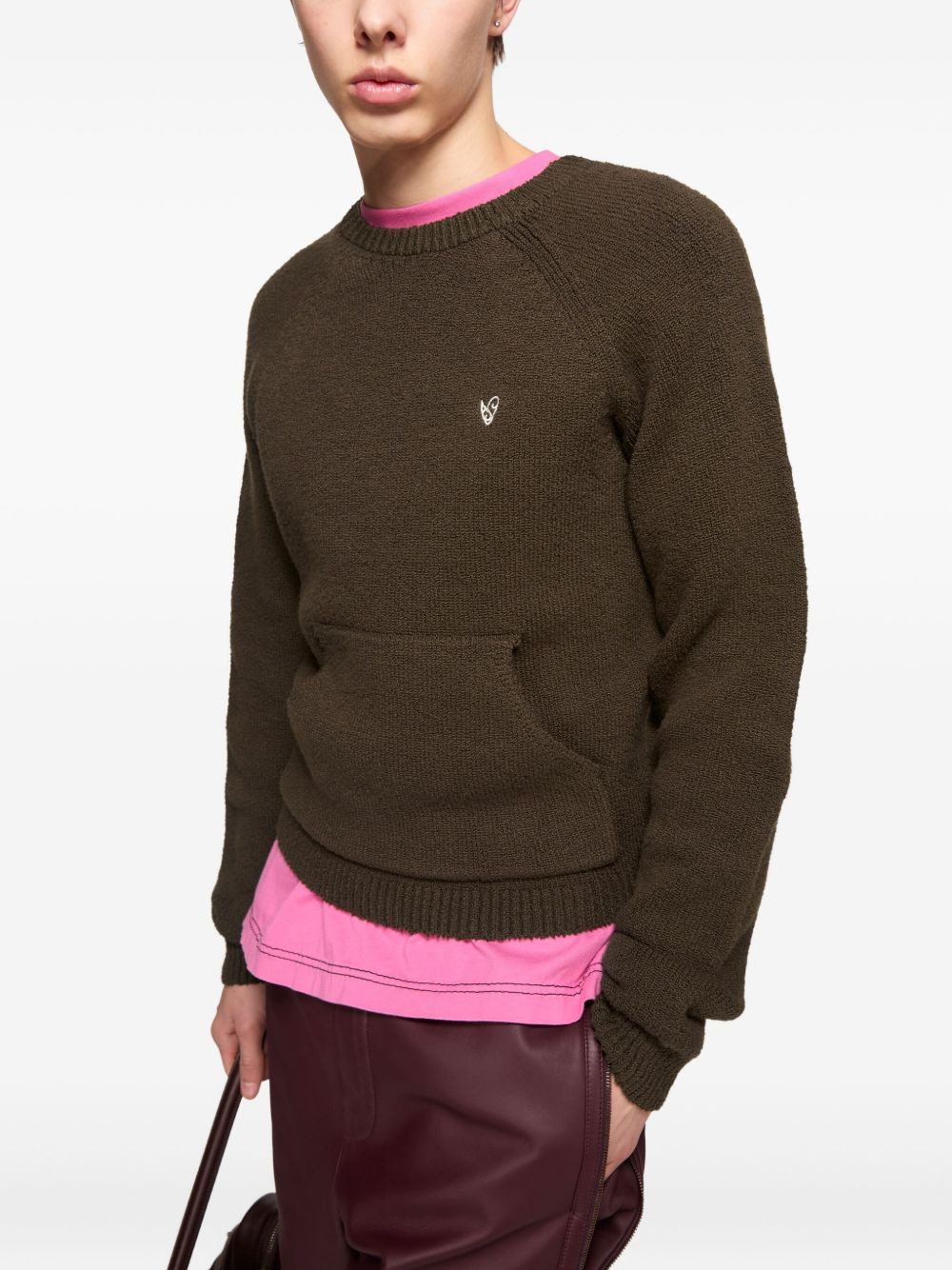 pocket-detail raglan-sleeve sweater - 4