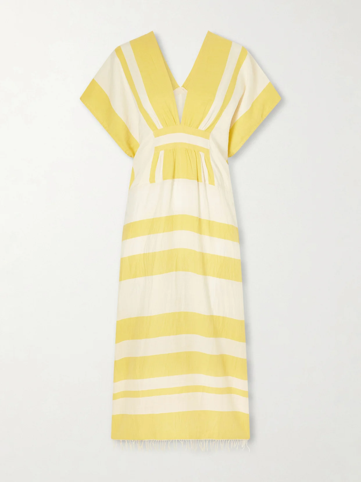 Gasira Striped Cotton-blend Maxi Dress - 1