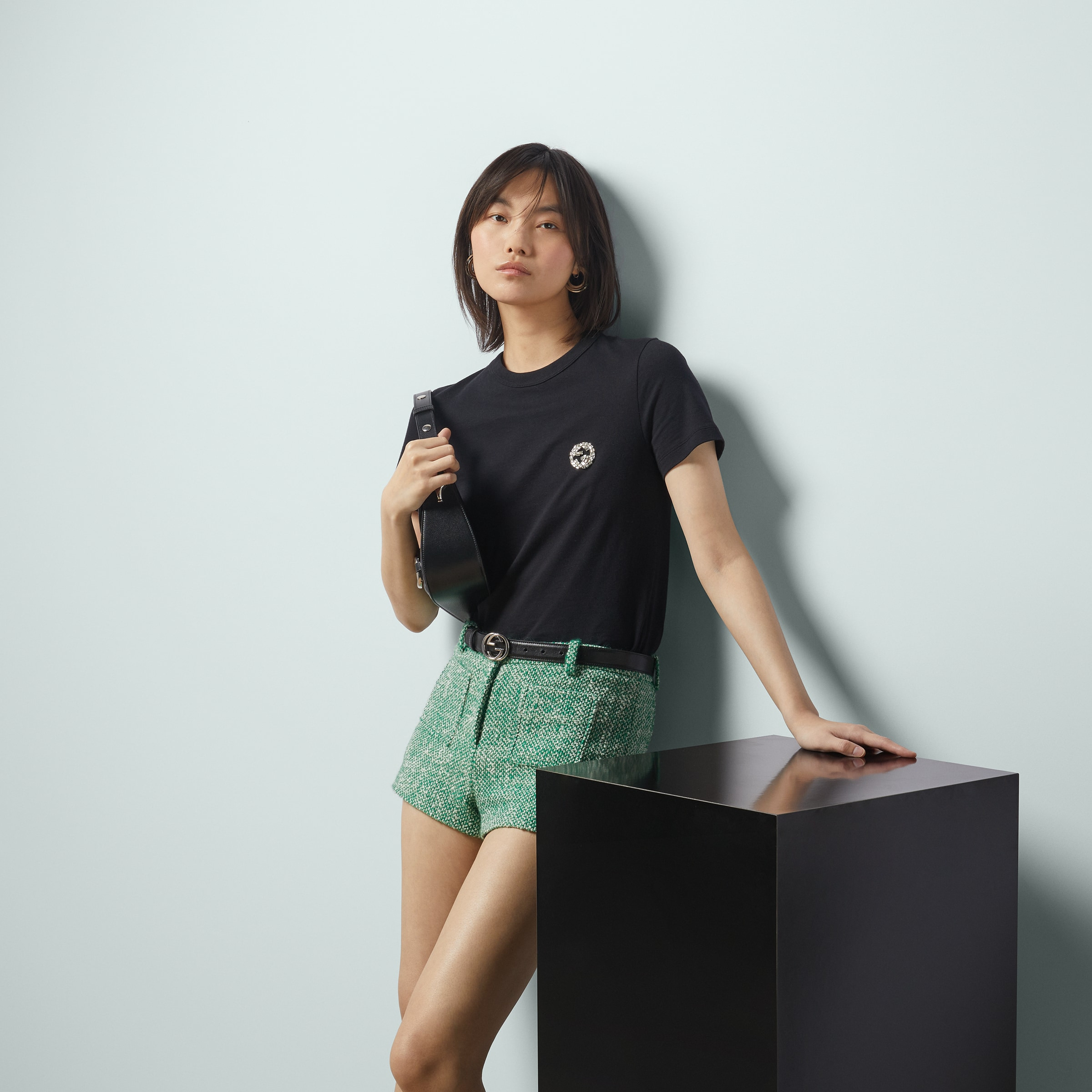 Cotton jersey T-shirt with Interlocking G - 2