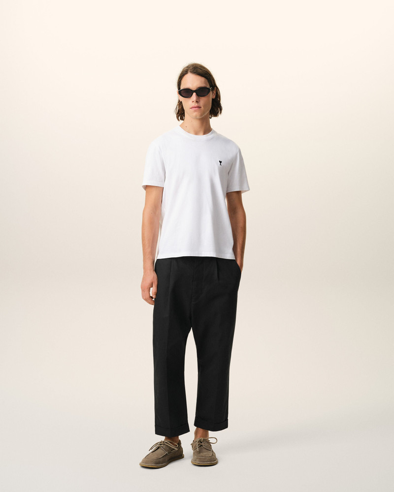 AMI Paris BLACK COTTON CARROT OVERSIZED TROUSERS outlook