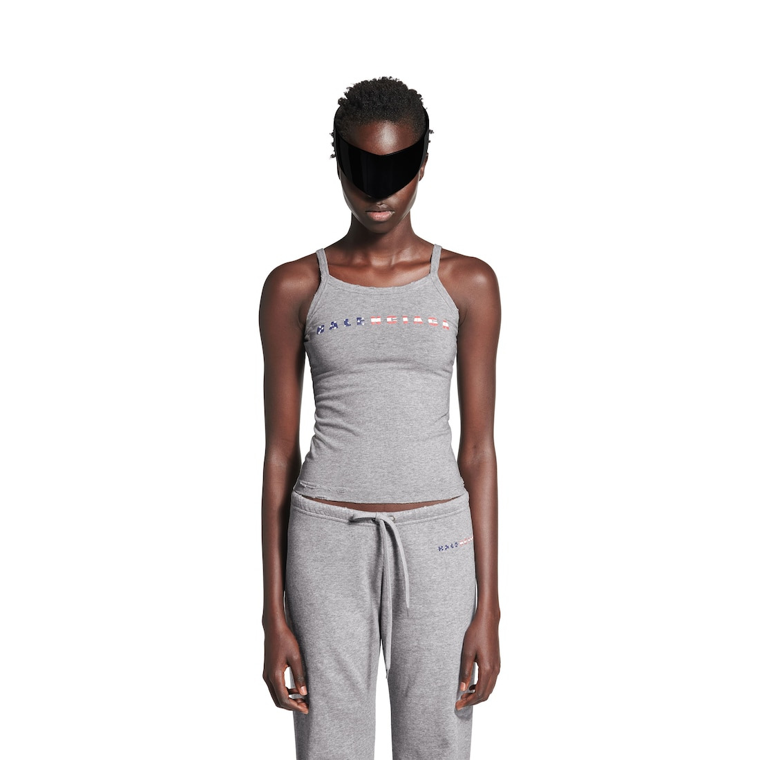 International Tank Top in Heather Grey - 4