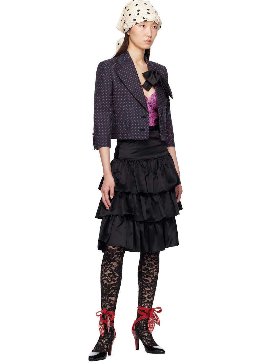 Black & Red Foliefoliage Heels - 5