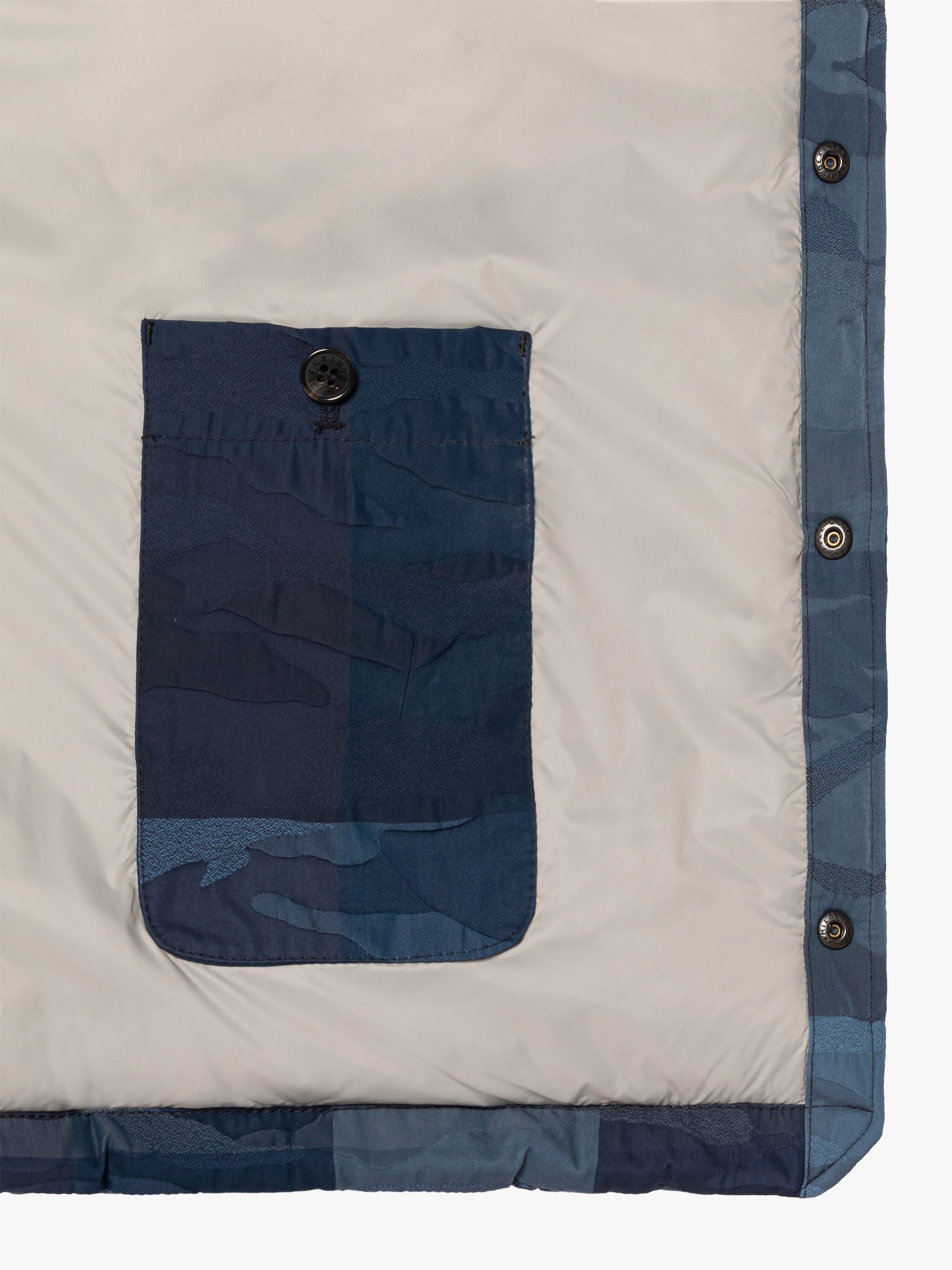 OSAKA NAVY CAMO COTTON & NYLON GILET - 6