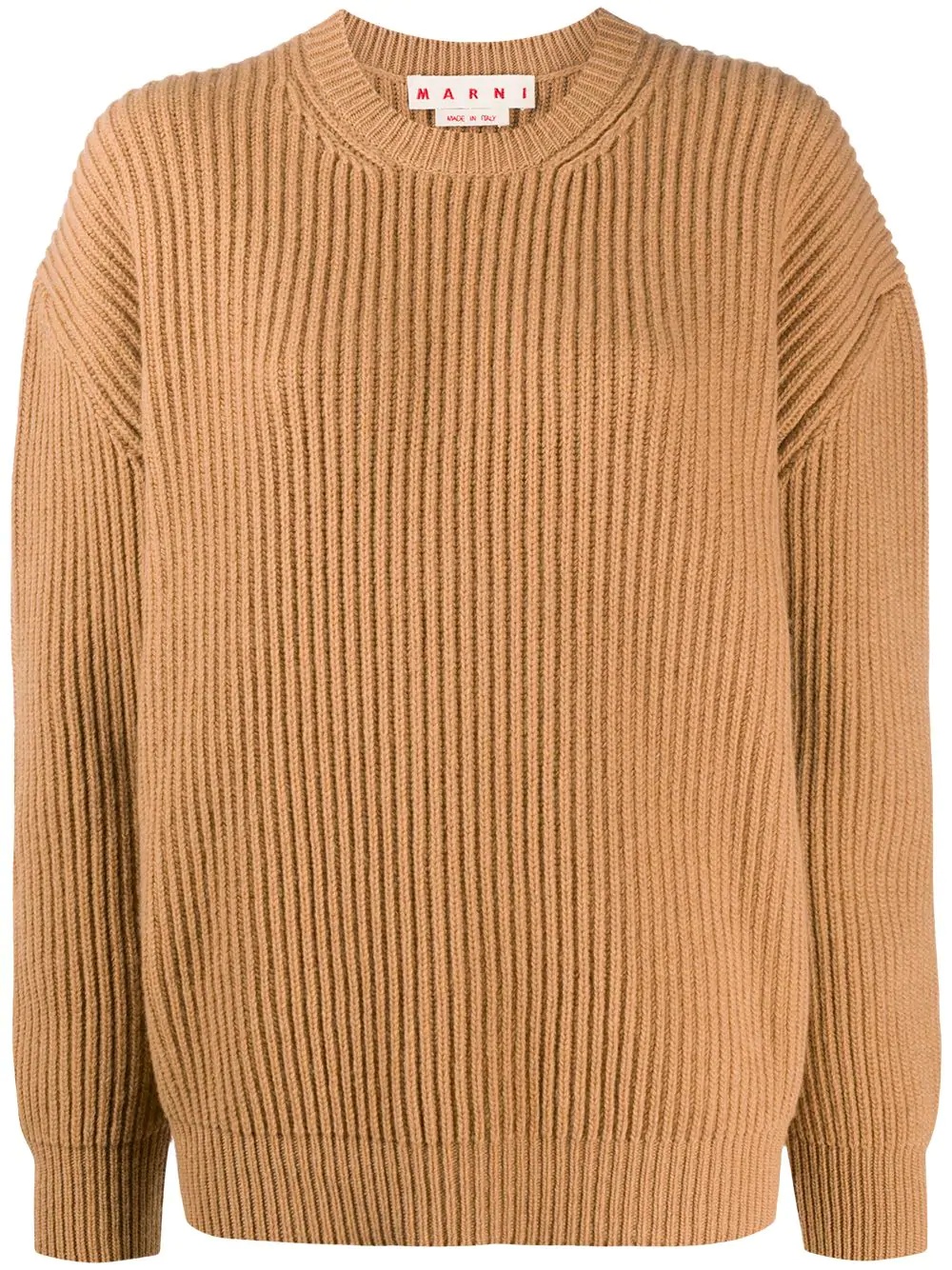 ribbed crew-neck jumper - 1