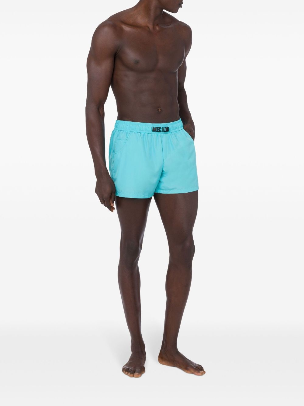 logo-patch swim shorts - 3
