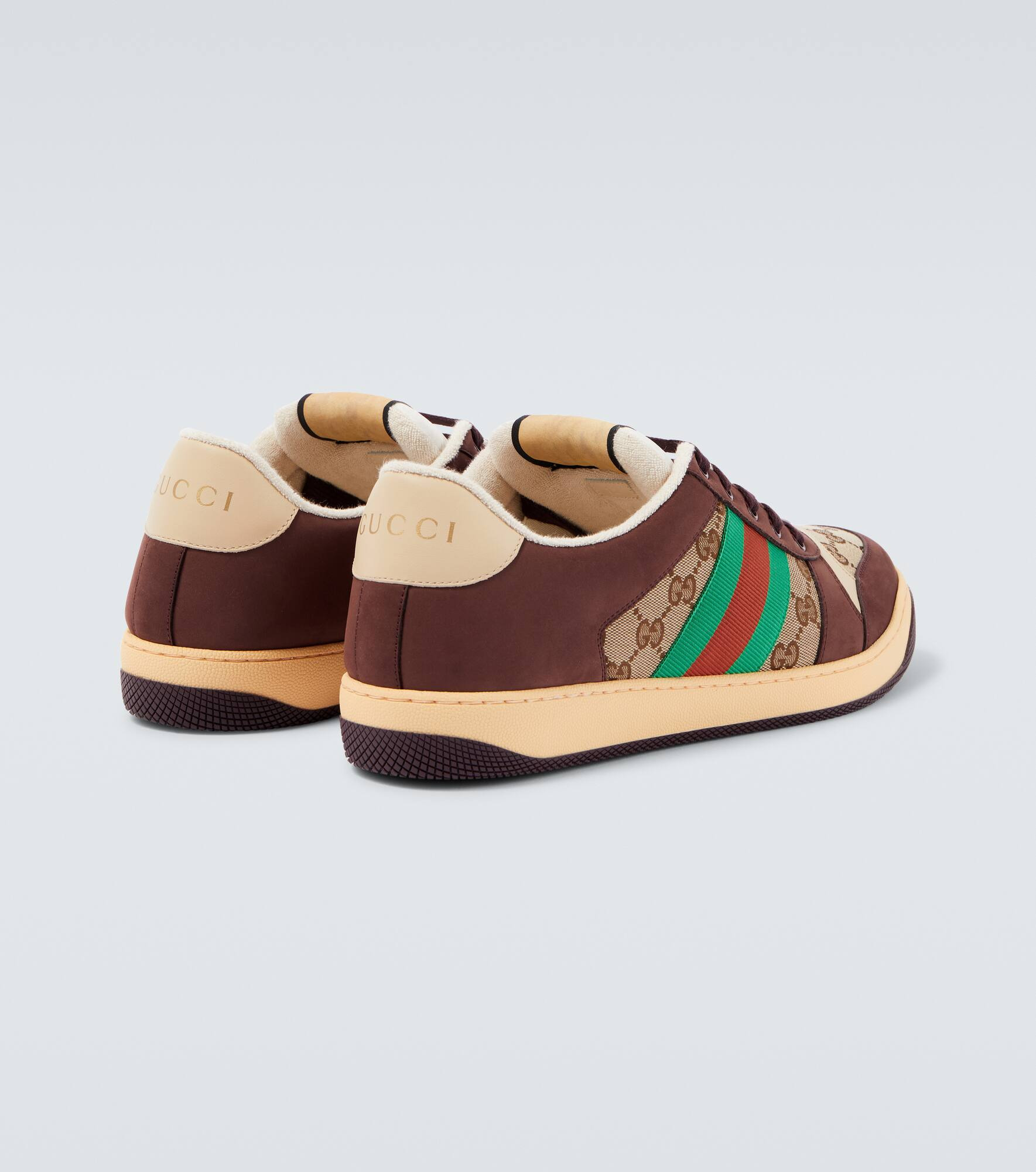 Screener GG Canvas and suede sneakers - 6