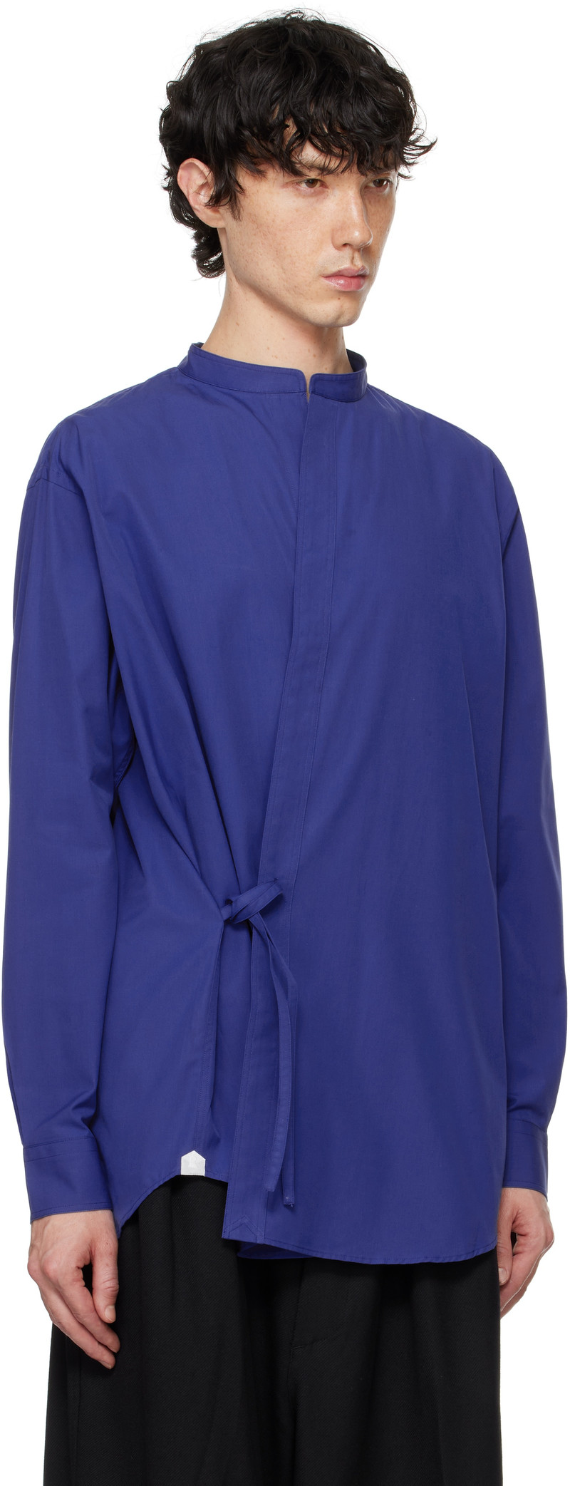 RAINMAKER KYOTO Blue Band Collar Dougi Shirt outlook