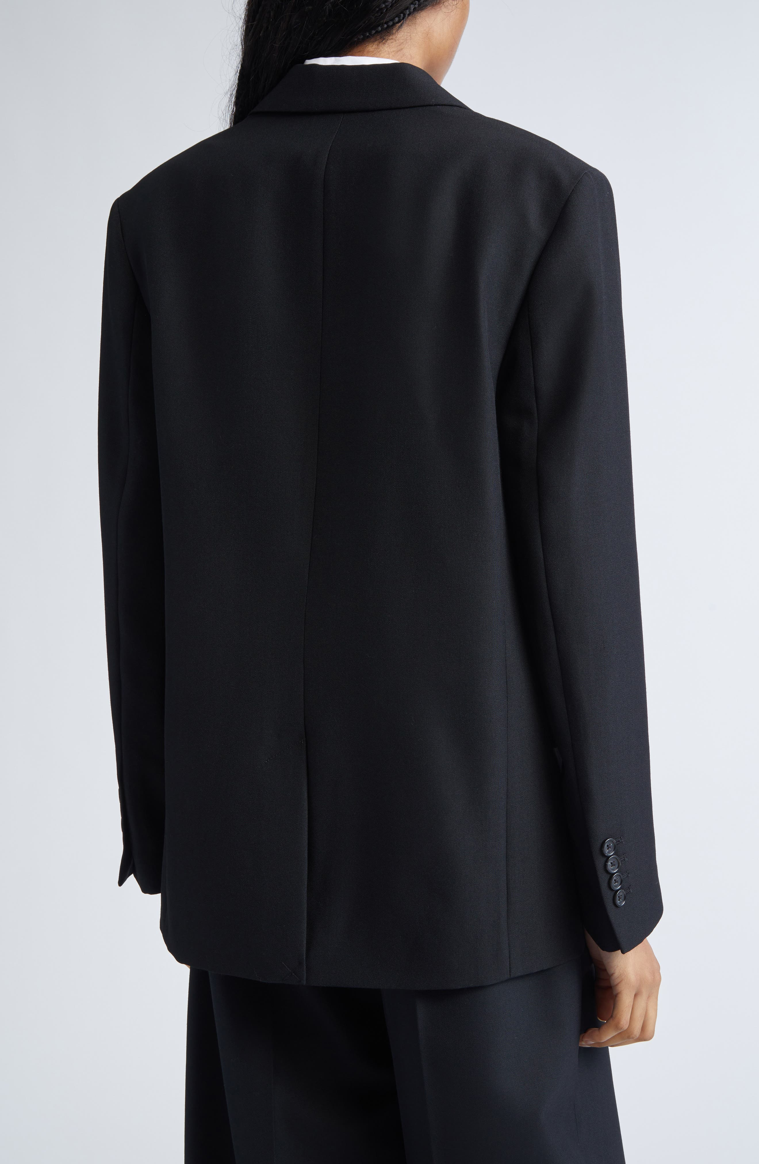 TOTEME Oversized Tailored Blazer in Black at Nordstrom - 3