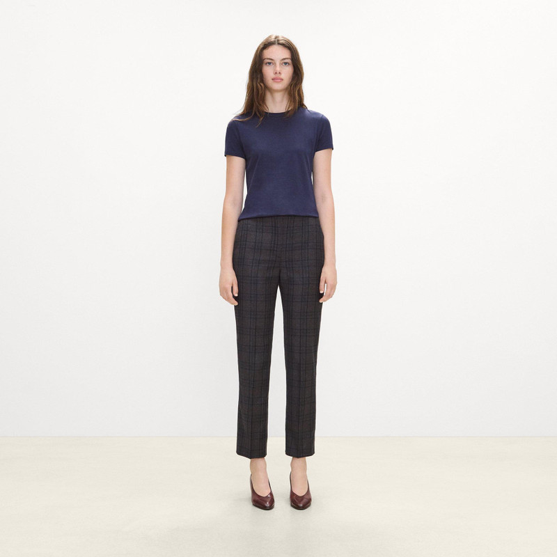 Marcee Cropped Pull-On Pant in Plaid Sleek Flannel 2