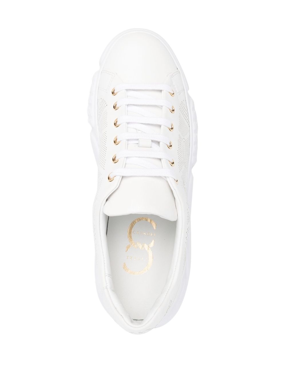 low-top lace-up sneakers - 4