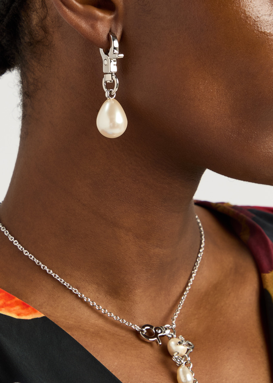 Vivienne Westwood Claude Mismatched Pearl Drop Earrings - 3