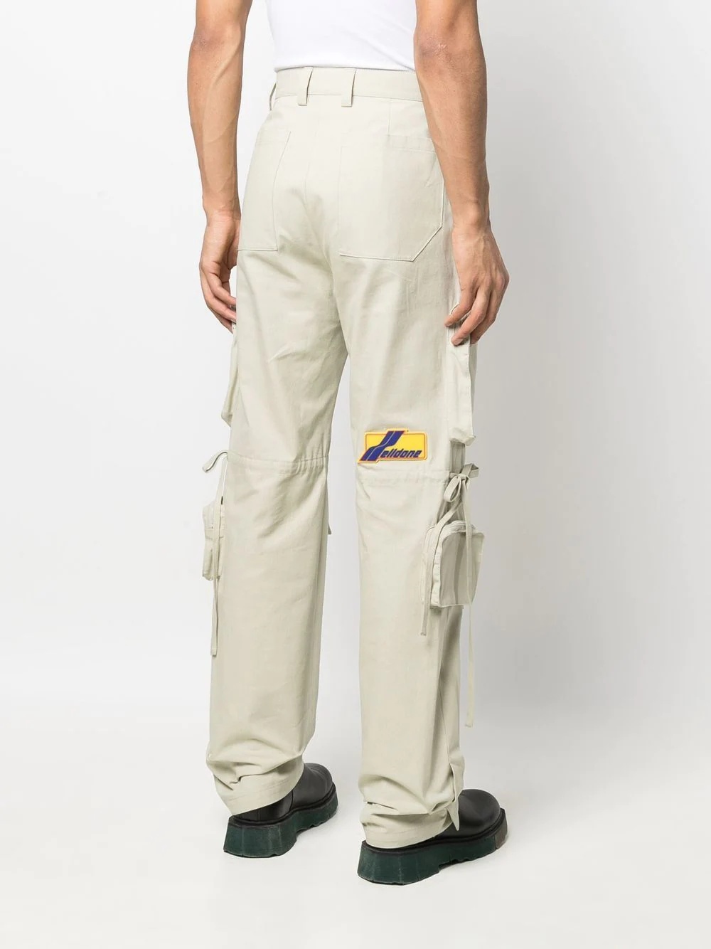 graffiti-print cargo trousers - 4