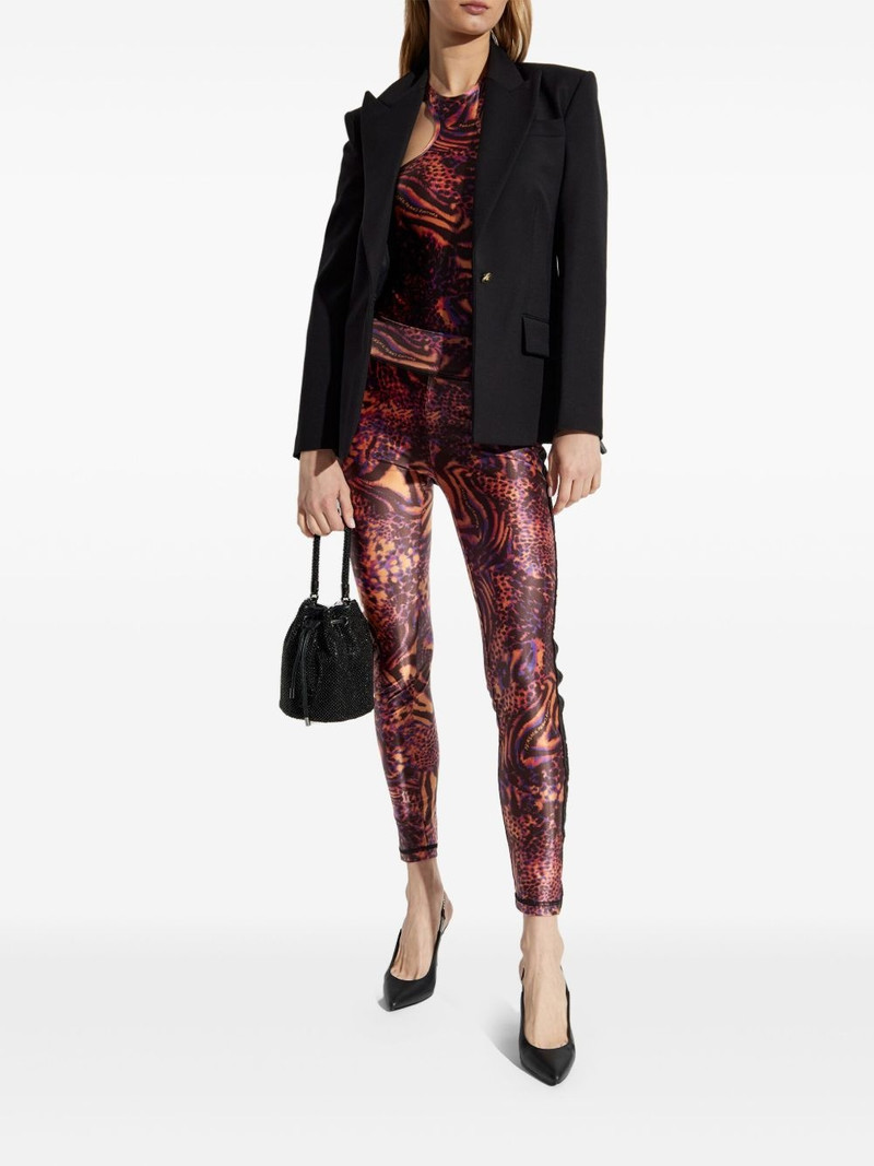 VERSACE JEANS COUTURE animal-print leggings outlook