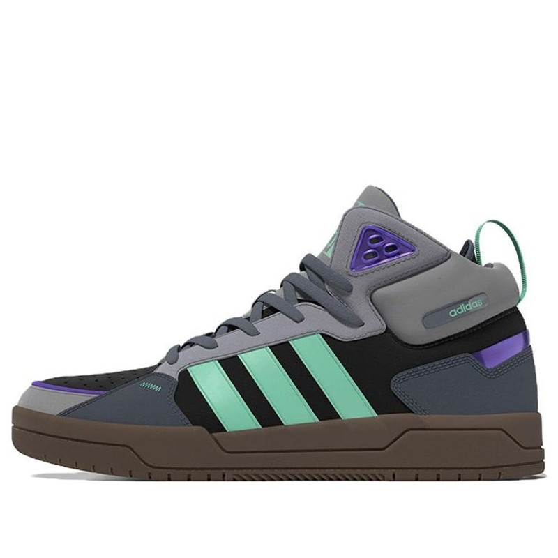 adidas Neo 100DB Mid Shoes 'Grey Black Purple Gum' GZ2584 - 1