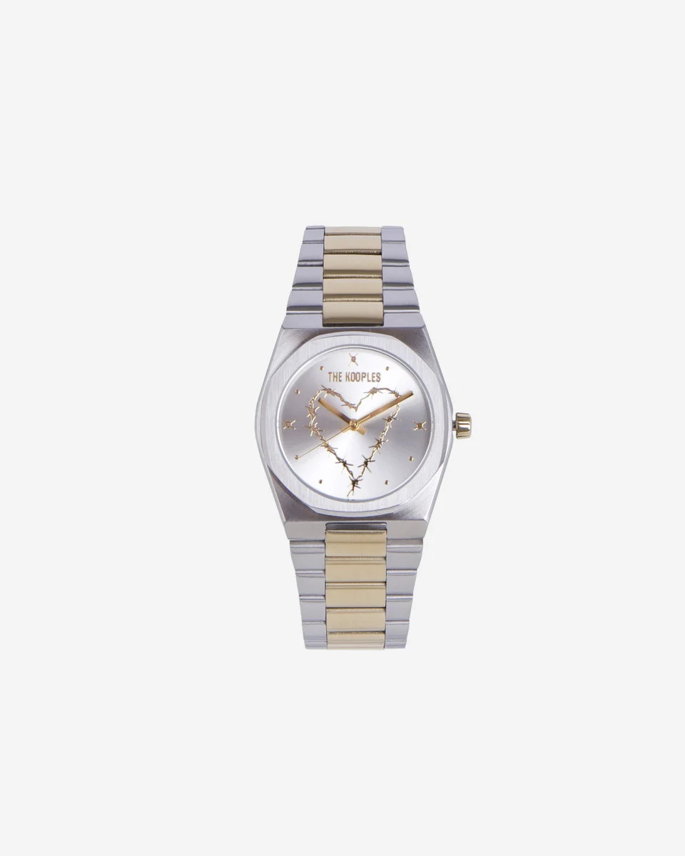 GOLD AND SILVER HEART WATCH - 1