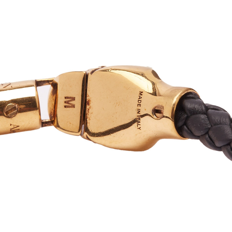 Alexander McQueen Leather Cord Skull Bracelet 4