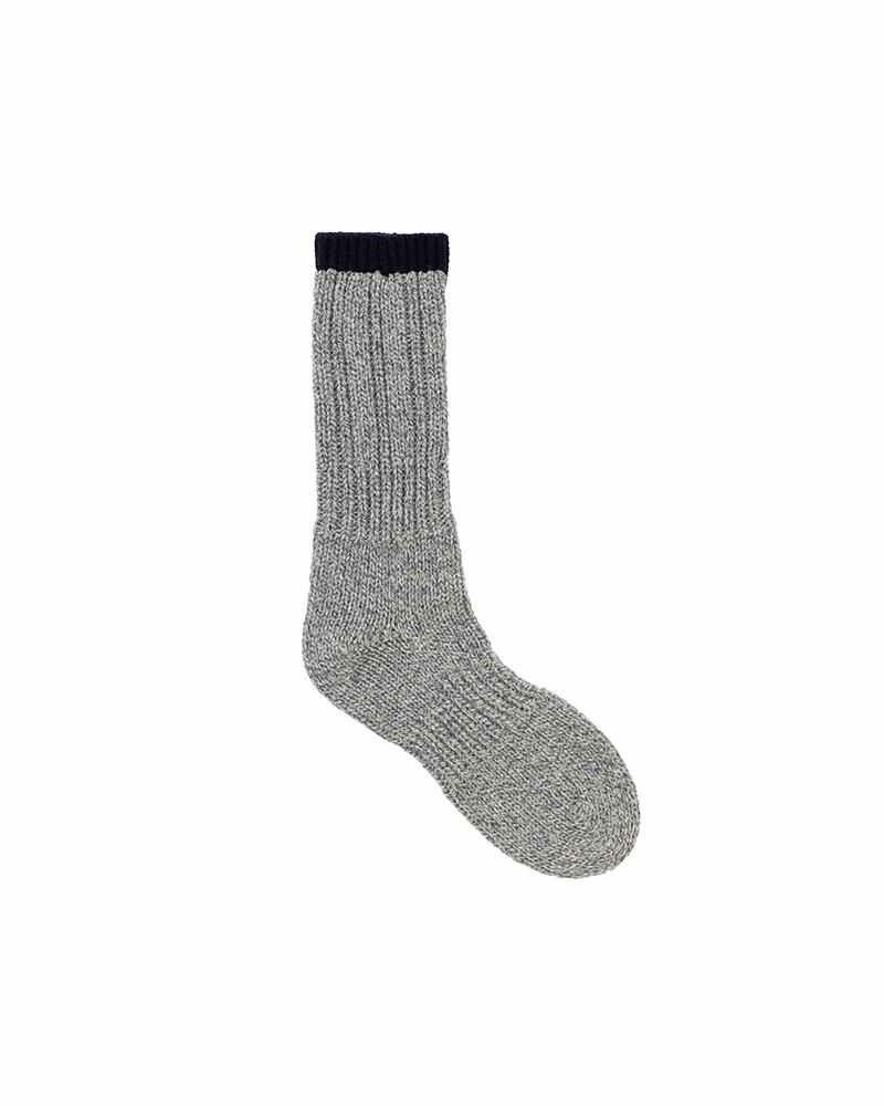 visvim ACHILLES SOCKS HAND-KNIT GREY outlook