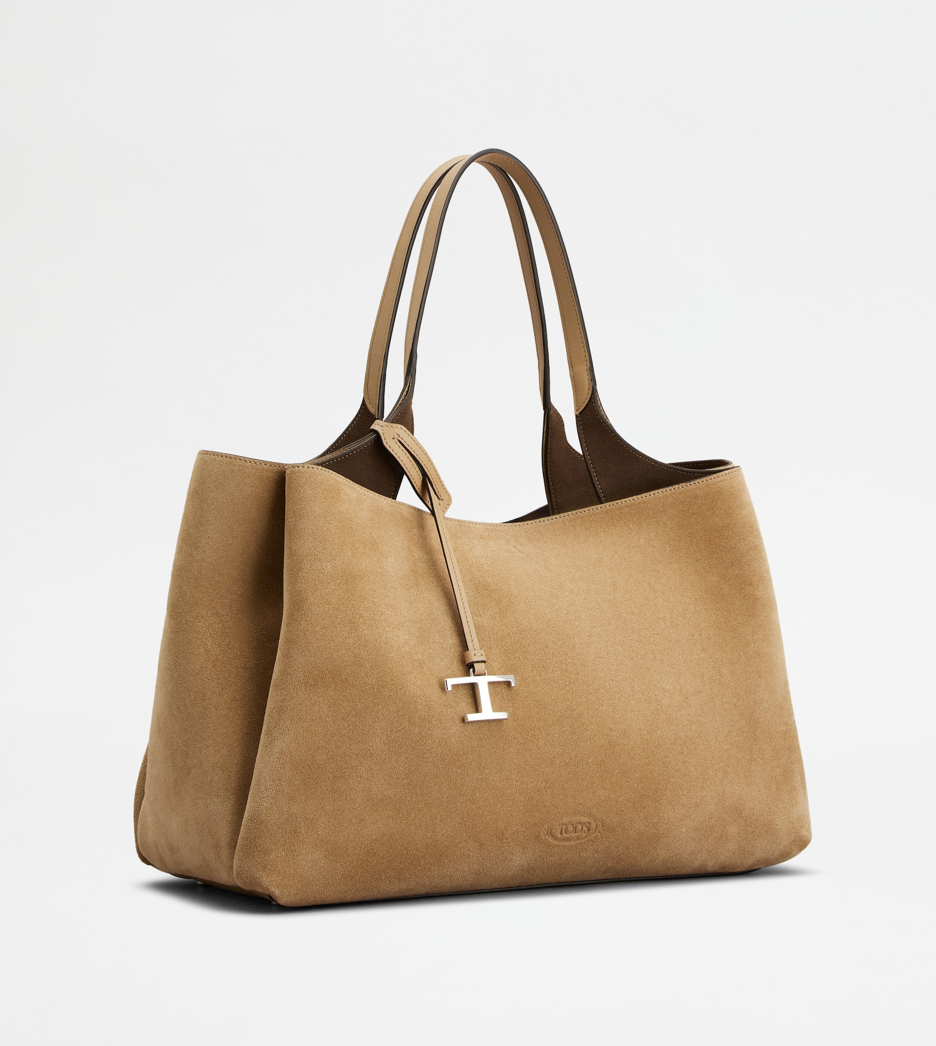 TOD'S BAG IN SUEDE MEDIUM - BROWN - 2