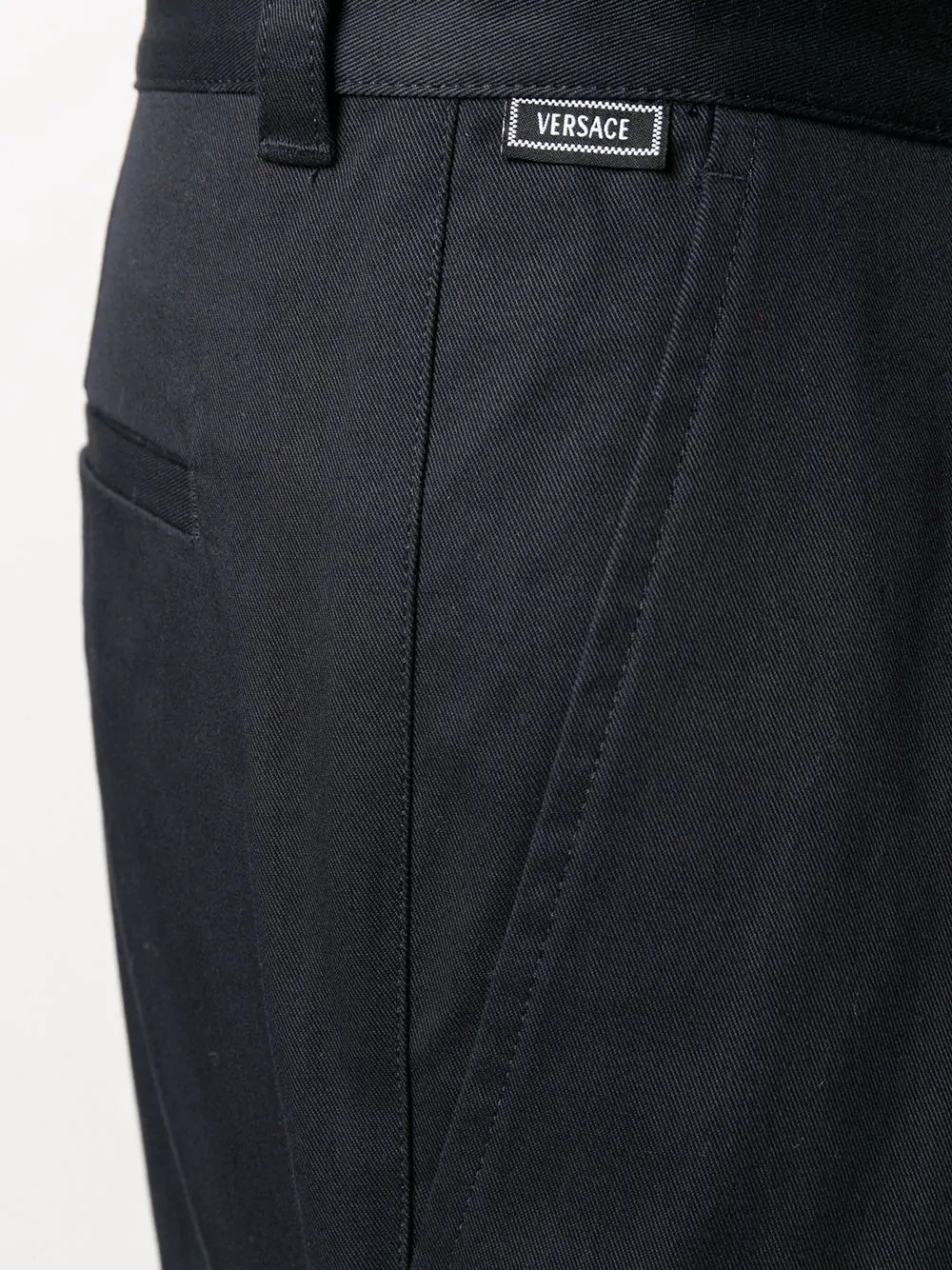 turn-up hem chino trousers - 5