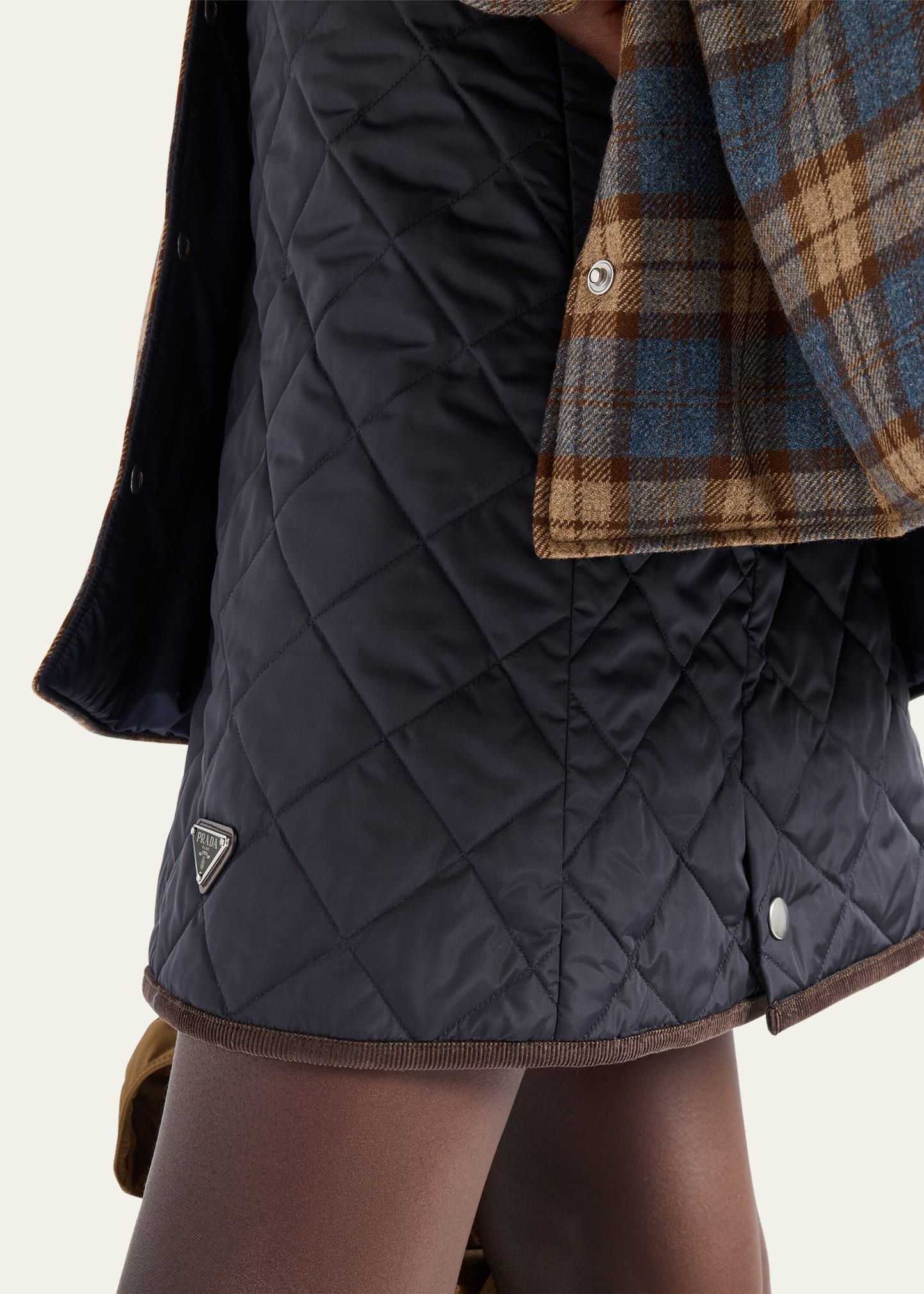 Quilted Mini Skirt - 4