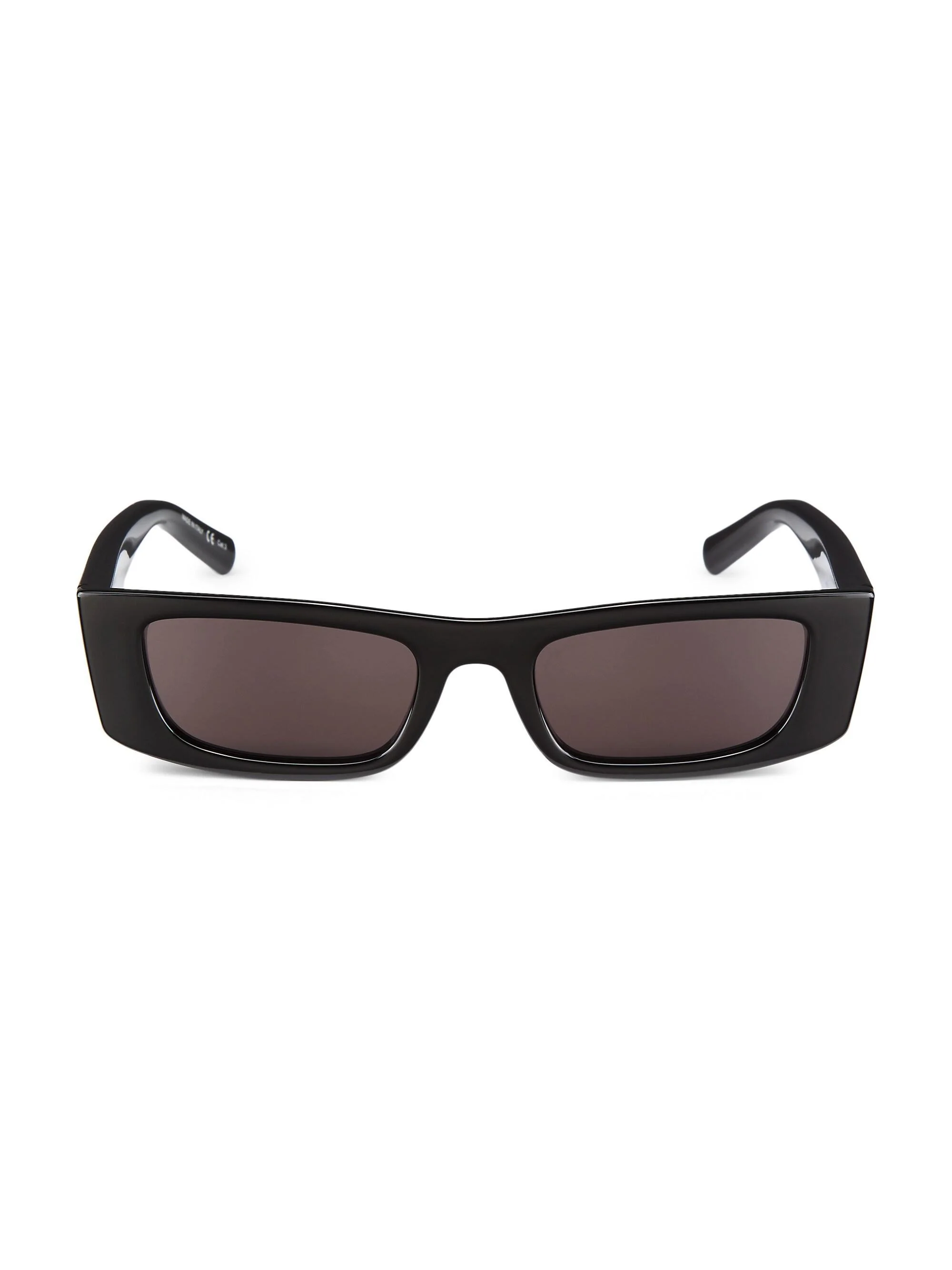 Women's Ultra Cat-Eye Rectangular 52MM Injection Sunglasses - Black - 1