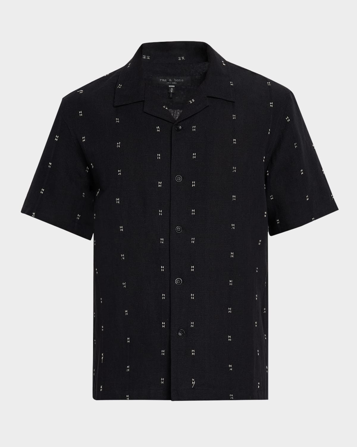 Men's Avery Embroidered Linen Camp Shirt - 1