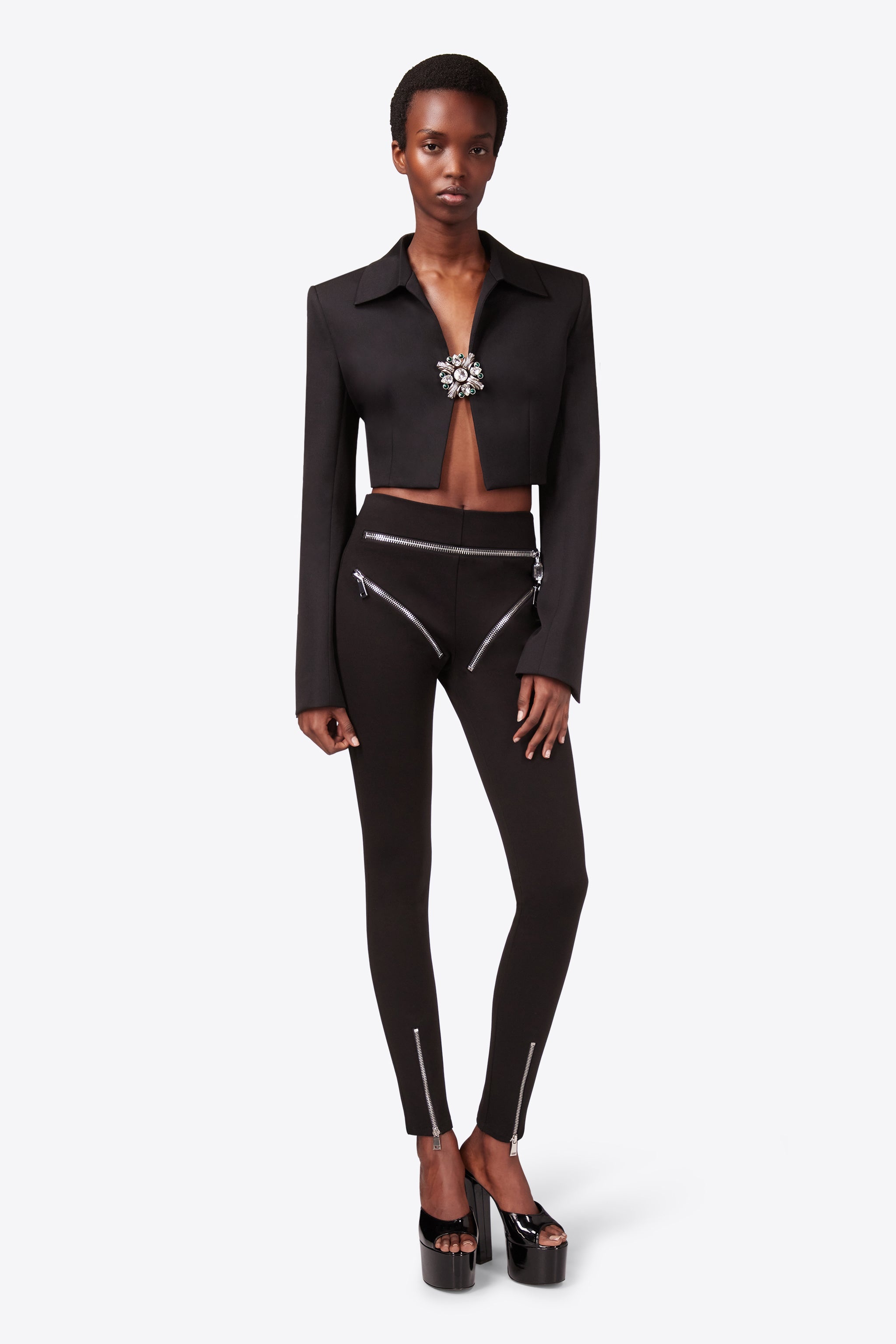 ZIPPER BRIEF LEGGING - 4