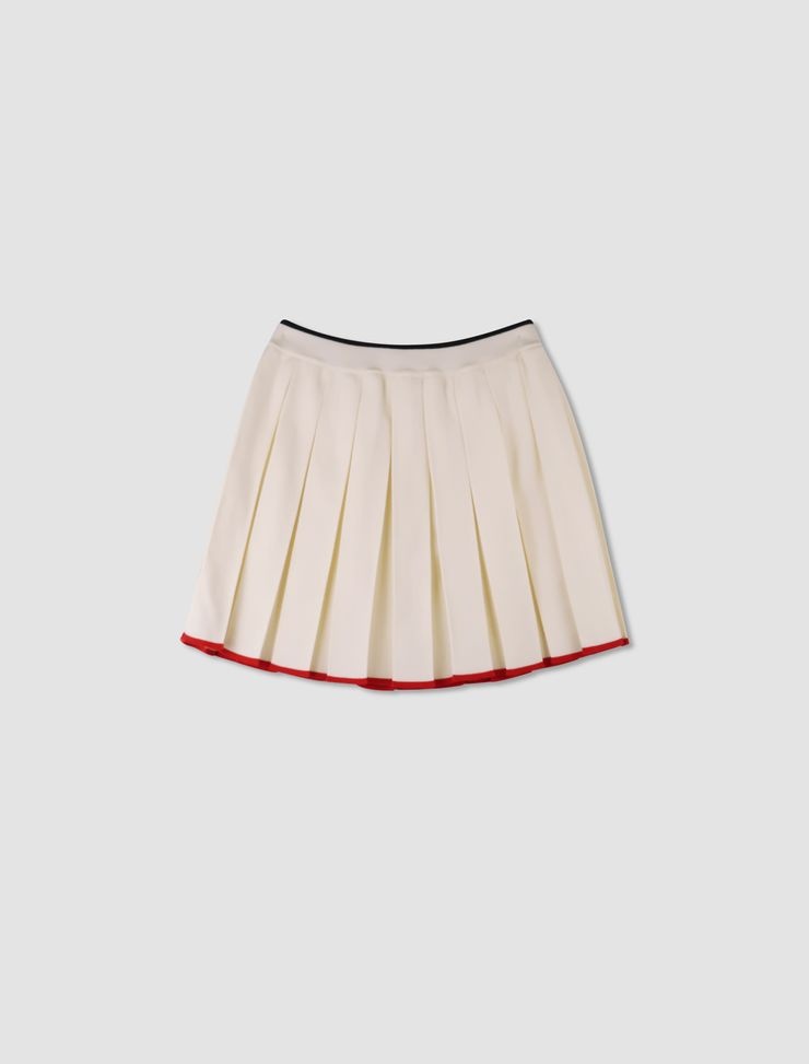 Pleated mini skirt - 1