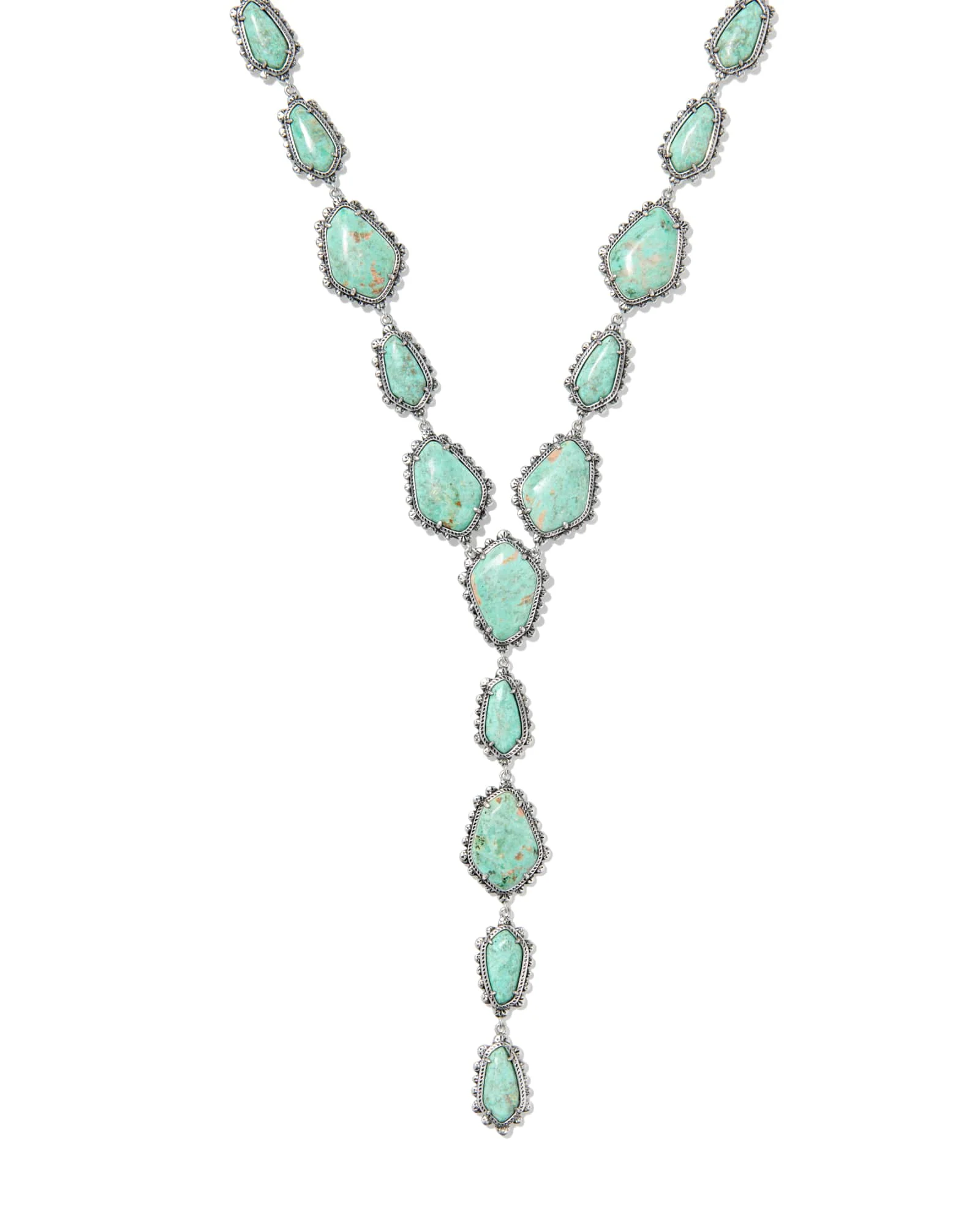 Ellery Vintage Silver Lariat Necklace - 1