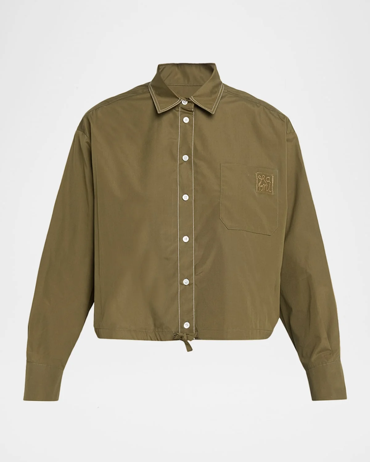 Cotton Boxy Fit Button-Down Shirt - 1