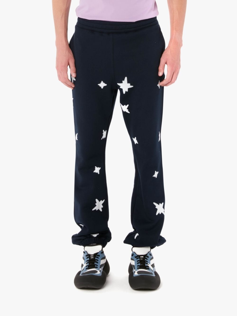 REMBRANDT STAR PRINT TRACK PANTS - 2