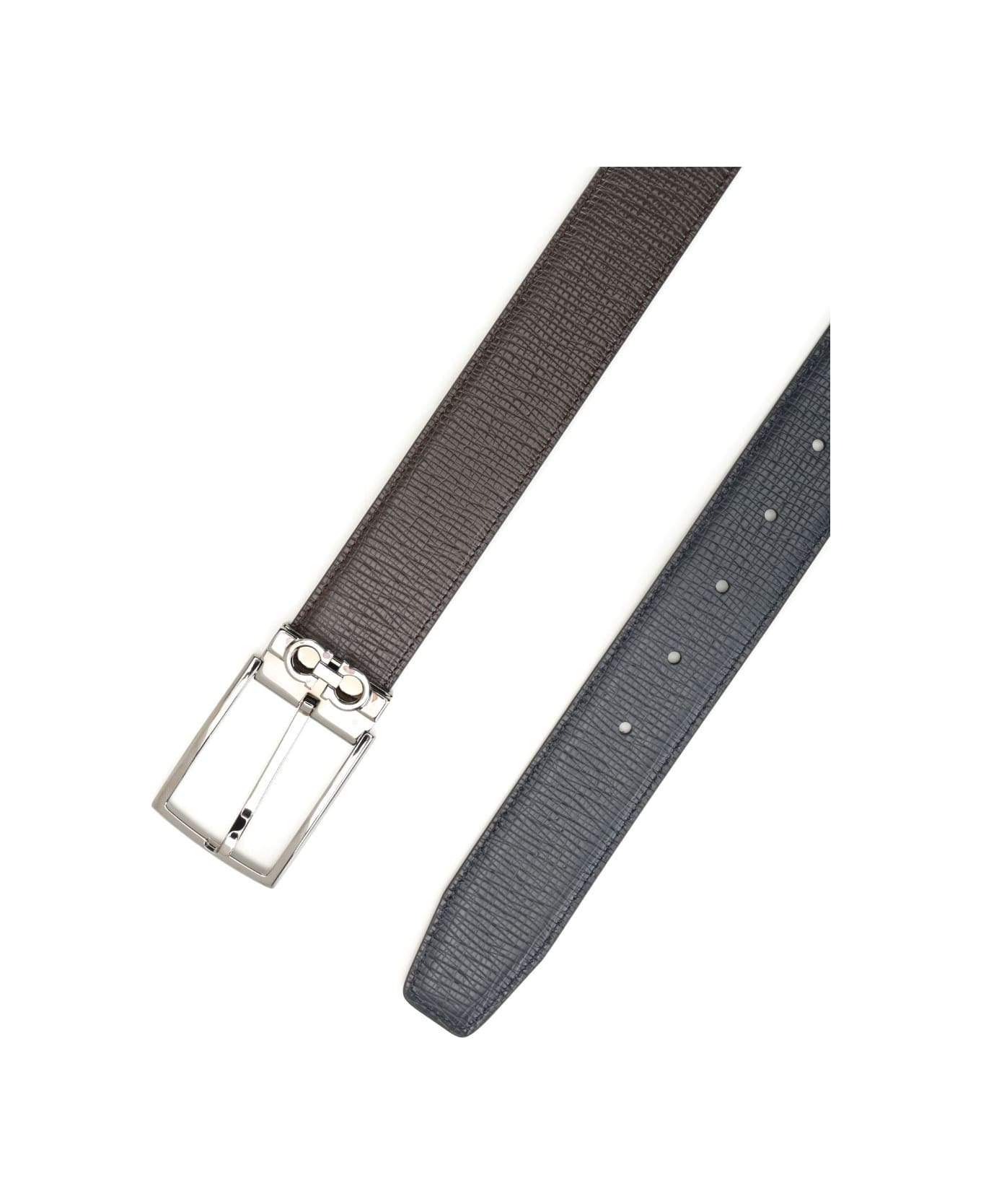 Reversible And Adjustable 'gancini' Belt - 2