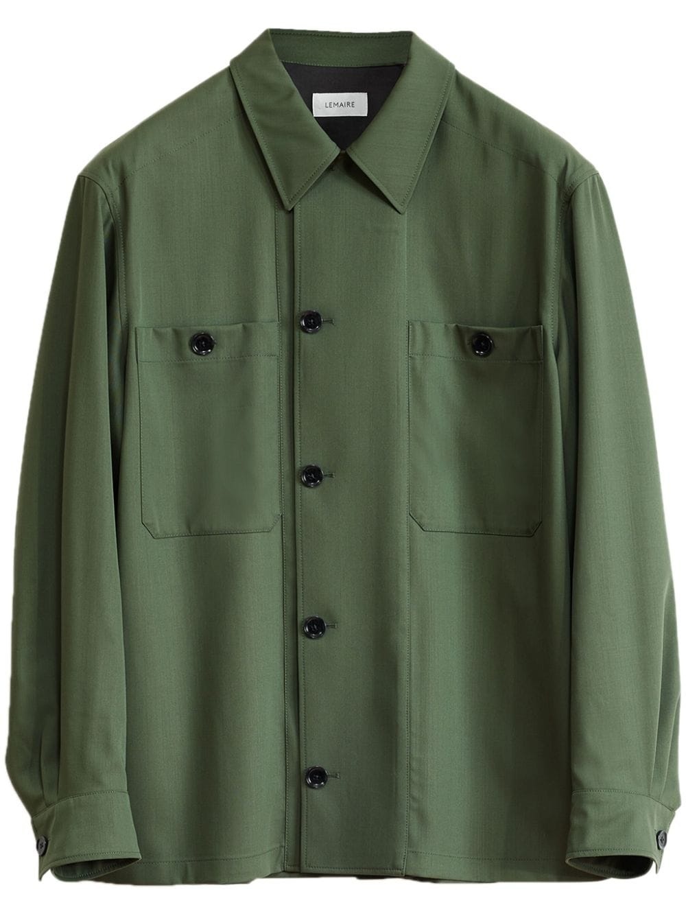 military-inspired shirt jacket - 1