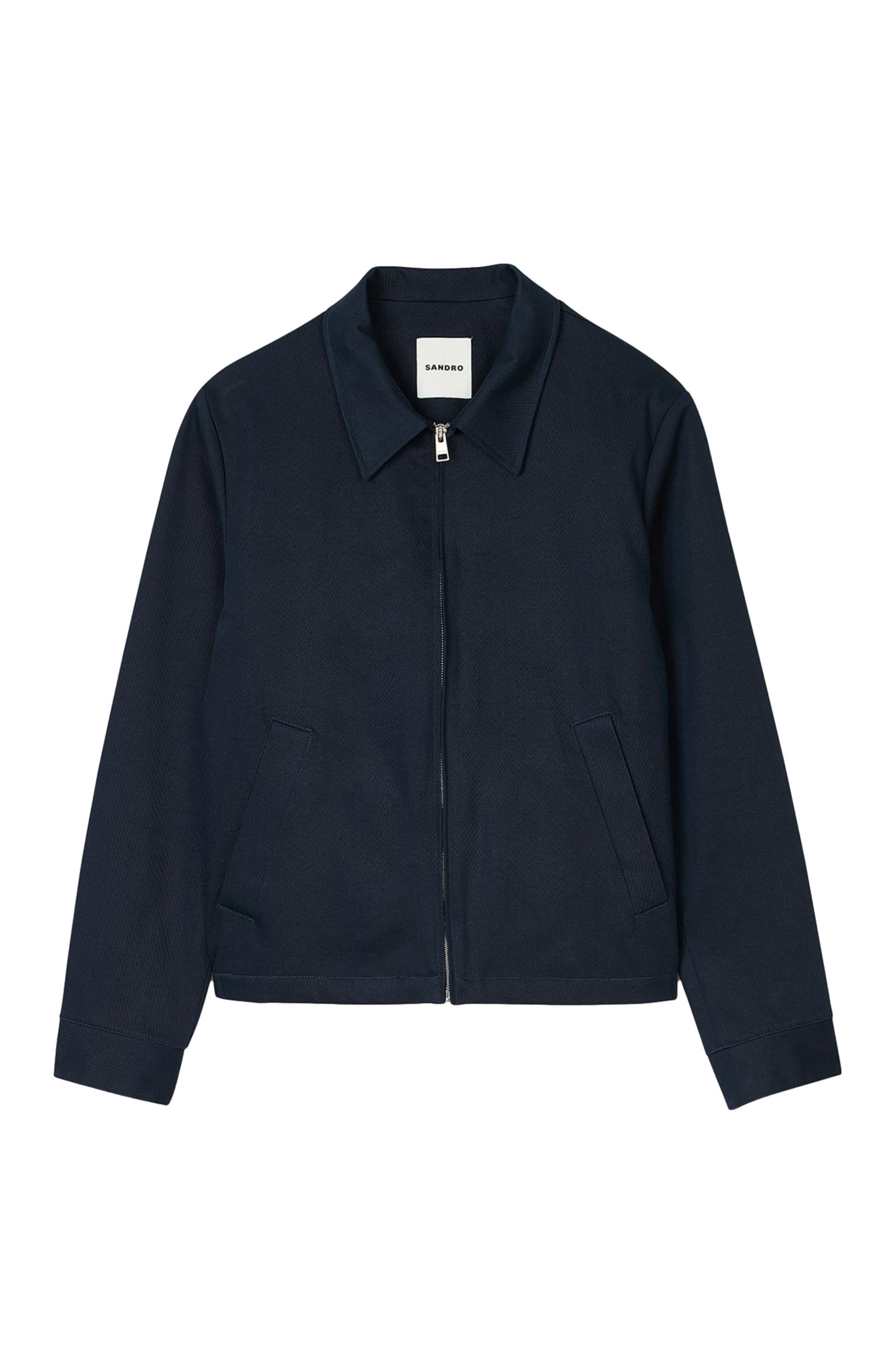 SANDRO Cotton jacket in Navy Blue at Nordstrom - 6