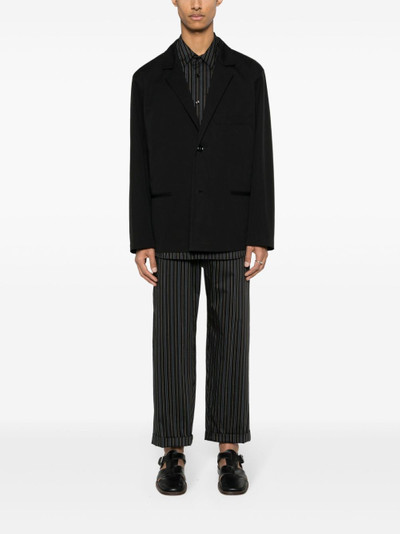 Lemaire single-breasted cotton blazer outlook